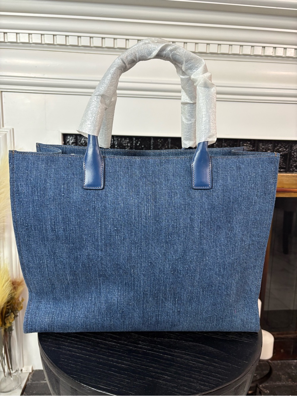 Versace La Medusa Denim Tote - Picture 2 of 14